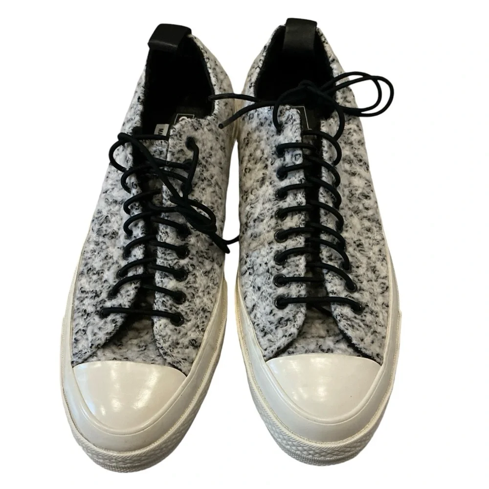 Converse Chuck Taylor 70 LO boucle wool white black sneaker mens 6.5 women’s 8.5